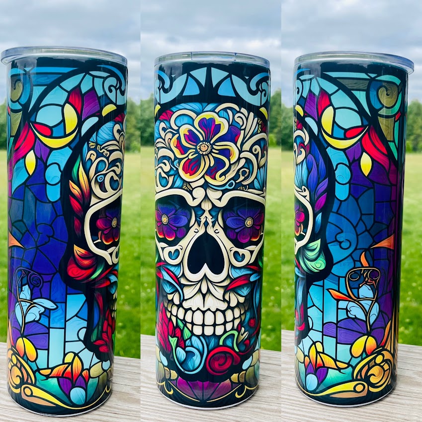 Tumbler – Fancy Skull