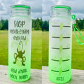 Frosted Cup – Stop Monkeying Around! Drink Your Water!