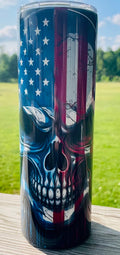 Tumbler – Flag Skull