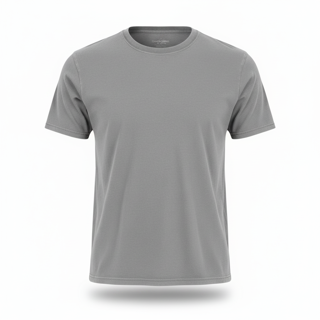 Gray Comfort Colors Ghost Mannequin Tee