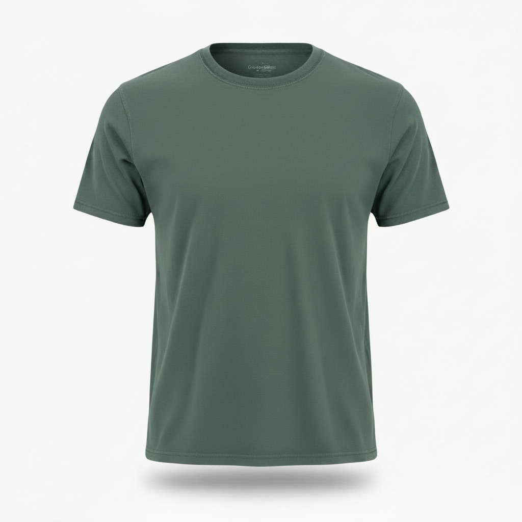 Green Comfort Colors Ghost Mannequin Tee - Exact Color