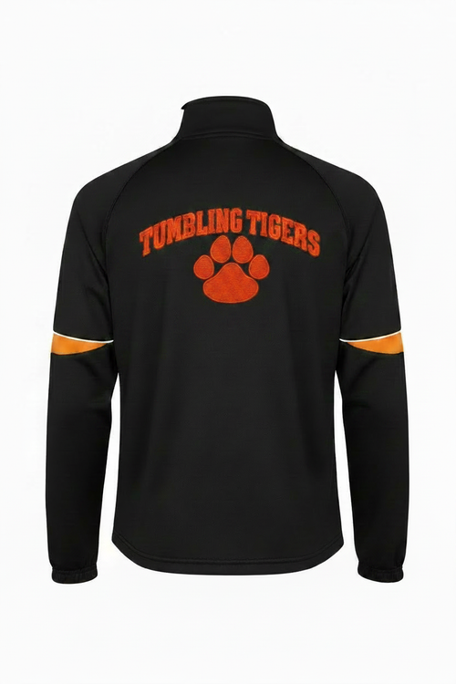 Corry Tumbling Tigers Team Jacket - Back with Tumbling Tigers Logo