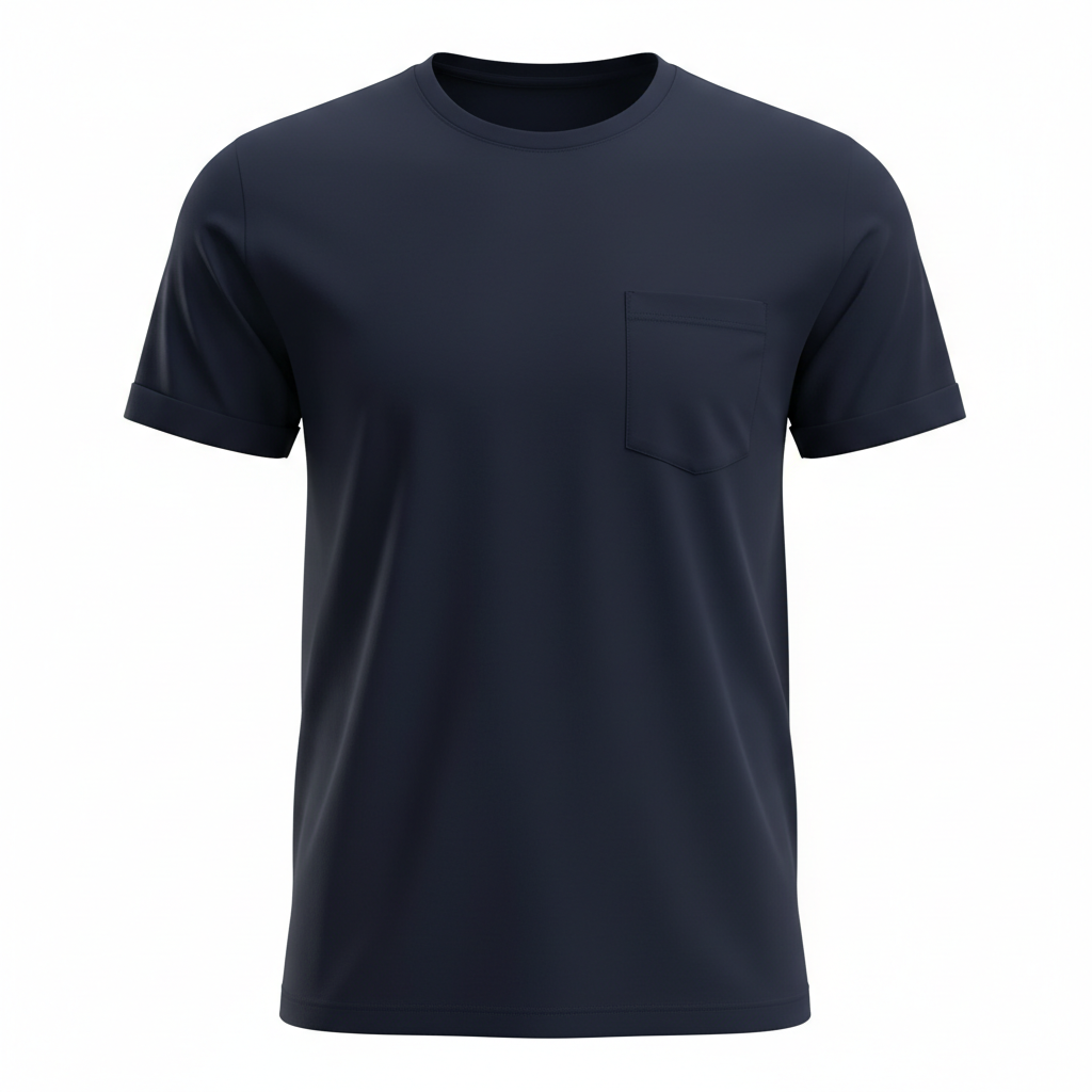 Plastek Group Pocket T-Shirt - Navy