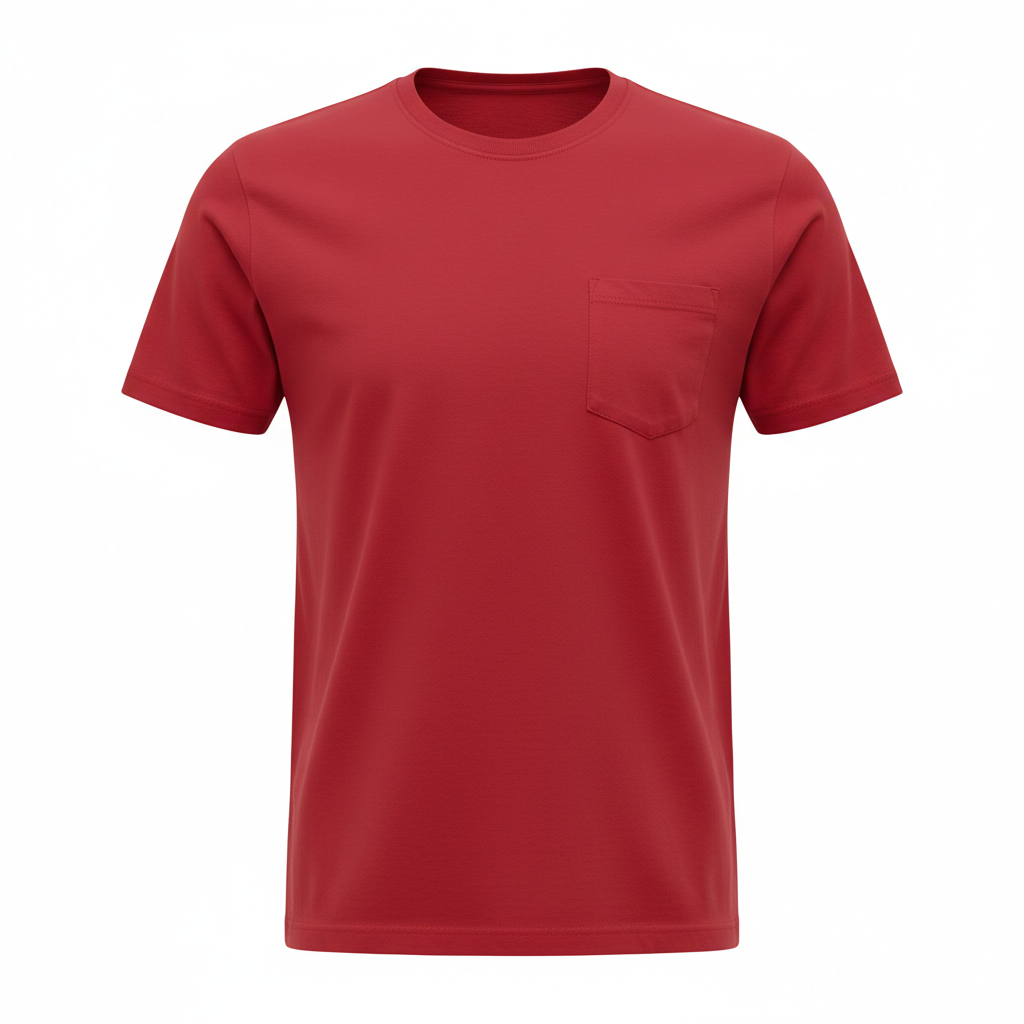 Plastek Group Pocket T-Shirt - Red