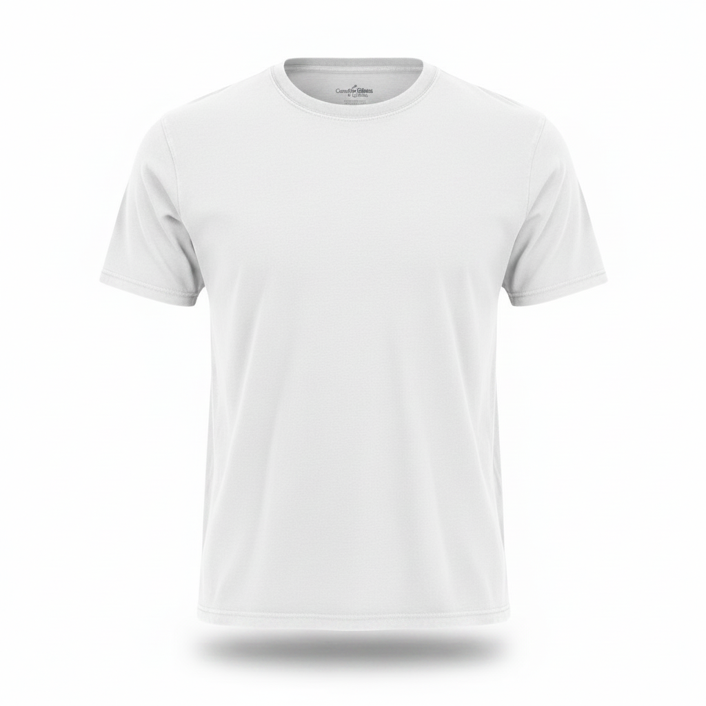 White Comfort Colors Ghost Mannequin Tee